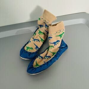 Konfetti Toddlers Sock Slippers Dinosaur Boys Size 10